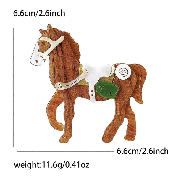 Women Horse Brooch Pin: Creative Horse Shaped Brooch For Clothes Backpacks And Bags - Animal Jewelry For New Year Outfits & Presents