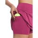 thumbnail image 4 of SAYOO Faldas cortas de tenis plisadas con bolsillo para mujer Verano Color sólido Volantes en capas Mini Faldas deportivas atléticas SAYOO casual, 4 of 7