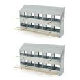 thumbnail image 1 of Brower Galvanized Steel 10 Hole 50 Bird Nest Chicken Brooding Box (2 Pack), 1 of 11