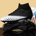 thumbnail image 2 of Zapatos de fútbol para hombre, botas de fútbol FG para adultos, tacos para entrenamiento de hierba, Partido de césped, Futsal profesional para exteriores, niños, niñas, estudiantes, nuevo, 2 of 4