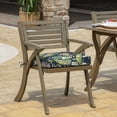 thumbnail image 3 of ARDEN ProFoam Essentials Outdoor Seat Cushion, 19 x 20, Patio Cushion, Rain-Proof, Fade Resistant, Simone Blue Tropical, 3 of 19