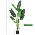 thumbnail image 2 of Artificial Tree, 5ft Tall 60 Bird of Paradise Artificial Plant, Banana Leaf Fake Plants in Pot, Artificial Plant, Faux Plant for Home Decor Indoor Outdoor Office, 2 of 5