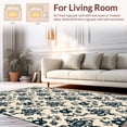 thumbnail image 2 of ODIKA 8' Machine Washable Non-Slip Area Rug, Boho Snake with Artistic Abstract Animal Forms High Traffic Rug, Beige, 294809, 2 of 7