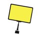 thumbnail image 4 of Etiquetas de precio y clip para letreros reutilizables y borrables para exhibiciones publicitarias. Papel amarillo, 4 of 9