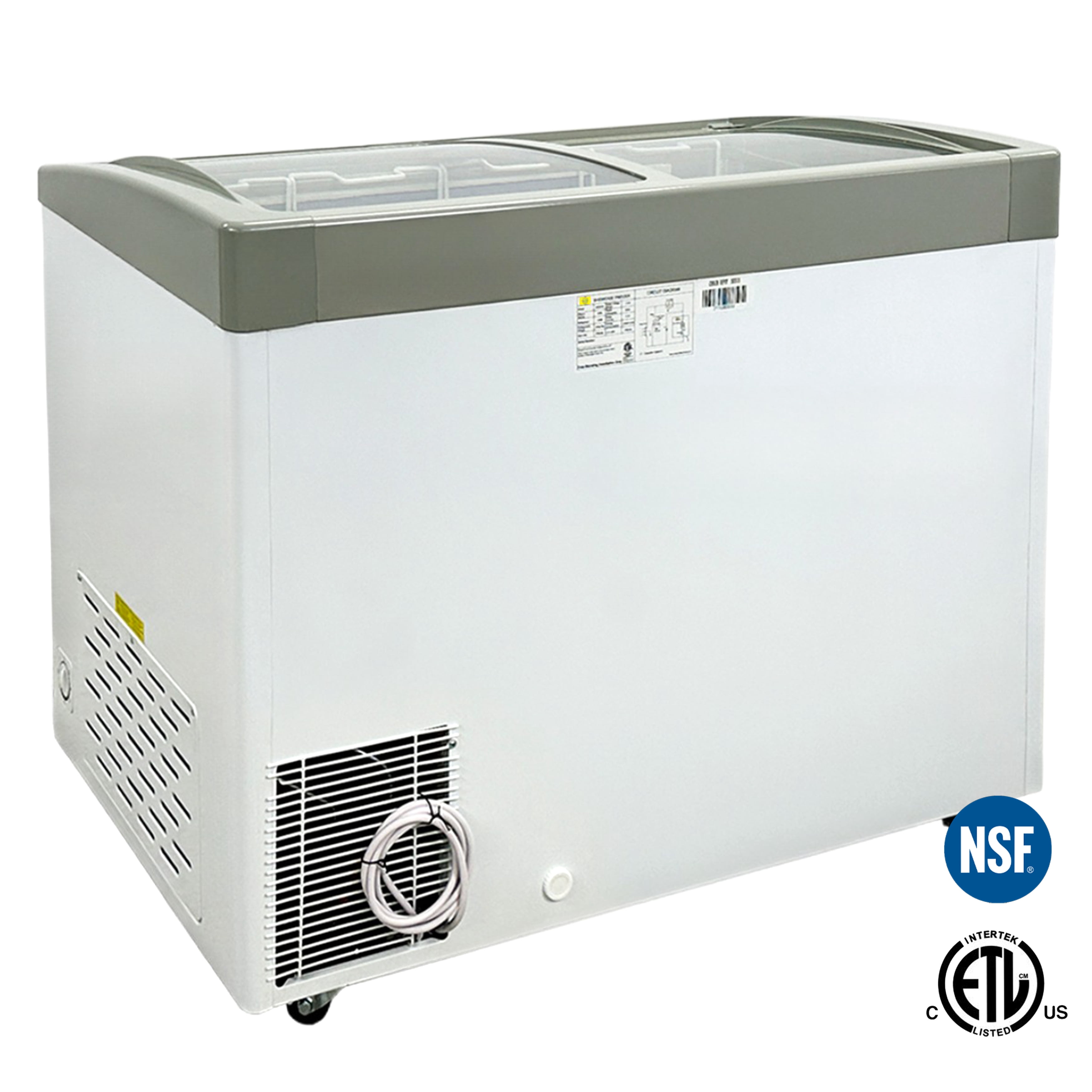 41 in.  Ice Cream Chest Freezer, Commercial Ice Cream Display Freezer - 12 Cu. ft