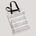 thumbnail image 2 of ABPHQTO Music Note Canvas Bag Reusable Tote Grocery Shopping Bags Tote Bag 14x16 inch, 2 of 2