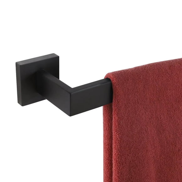 KOKOSIRI 24-Inch Single Towel Bar, Bathroom Kitchen Towel Holder, Wall Mounted SUS304 Stainless Steel Towel Rack, Matte Black, B4003BK-L24
