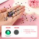 thumbnail image 2 of Uxcell 2880 Piezas de Rhinestone Hotfix Flatback de 2.8mm, Gemas Redondas de Resina para Manualidades, Ropa, Decoración DIY, Arte de Uñas, (SS10, Verde Oscuro), 2 of 7
