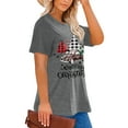 thumbnail image 2 of XCHQRTI Christmas Tree Shirt for Women Plus Size Tshirt Short Sleeve Graphic Top, 2 of 10