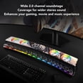 thumbnail image 4 of BT Computer Speaker, 19in HiFi Stereo Subwoofer, Dynamic RGB Light, Dual Connection Multifunctional Small Bar Speaker 13 Mechanical Keys for Multi Devices, 4 of 7