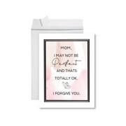 Koyal Wholesale Funny Mother's Day Jumbo Card With Envelope, Mom I May Not Be Perfect, Set of 1