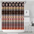 thumbnail image 2 of 72x84 Inch Boho Shower Curtain Tribal Earth Tones Polyester Fabric for Bathroom Décor Machine Washable Waterproof, 2 of 5