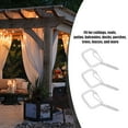 thumbnail image 3 of OULII 10Pcs Heavy Duty White Screw in Hooks for Hanging Lights and Ropes Indoors, 3 of 8