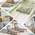 thumbnail image 6 of St Patrick's Day Pillow Covers, Linen Long Throw Pillow Case, Spring Leaves Green Flowers Plants Beige Holiday Pillow Protector Decorative Cushion Cover for Living Room/Bedroom 12" x 20", 6 of 8