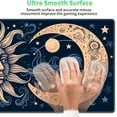 thumbnail image 3 of Mouse Pad,Desk Mat,Computer Mouse Pad + Cute Coasters,31.5"x15.7" with Non-Slip Black Rubber Base Mouse Pad,for Mouse Pads for Laptop,Gaming Office & Home,Washable Mousepad,Sun and Blue Moon, 3 of 5