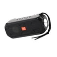 thumbnail image 3 of Cateissary 2021 El último altavoz bluetooth inalámbrico con carga solar, subwoofer estéreo, centro de música portátil para exteriores con linterna FM Cables de audio/vídeo Negro, 3 of 8