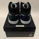 thumbnail image 4 of Ni - ke Air Jordan 1 Mid Armory Navy Men Size 8 New EU 41 (2022) 554724-411 White Black, 4 of 5