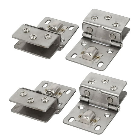 Bathroom Cabinet Door Wall Mounted Clamp Clips Hinges 4pcs For