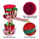 thumbnail image 4 of Christmas Tree Top Hat Compressible Folding Witch Leg Striped Bow Tree Hat Christmas Tree Top Star Christmas Decoration, 4 of 8