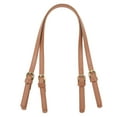 thumbnail image 1 of 2pcs Leather Purse Straps, Handbag Handles Shoulder Straps Replacement with Adjustable Metal Buckle, 1 of 5