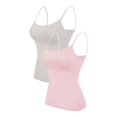 thumbnail image 1 of 2PC Camisole Women's Chest Pad With Four Seasons Plus Size Modal Outer Wearing Base Beauty Back Top, 1 of 5