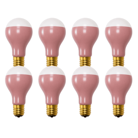 DURO MEX Old Rose Mortuary Bulbs 3-Way 100/200/300 Watts ( 8-Pack)