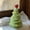 Green, variant on 6.7 Inch Christmas Tree Night Light Cute Cartoon Ceramic Christmas Tree Light-Up Tree Figurine Holiday Christmas Tabletop Decor