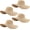 Khaki, variant on 4 count Straw Sun Hats for Women Wide Brim  Floppy Beach Hats Bulk Foldable Roll up Cap UPF 50+ for Summer