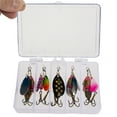 thumbnail image 3 of 10pcs Fishing Spinner Lures Set Spinnerbait Assorted Metal Hard Lures Spinner Baits, 3 of 8