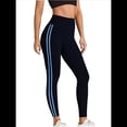 thumbnail image 3 of de Compresión para Control de Abdomen para Mujer, Pantalones de Yoga para Correr y Hacer Ejercicio con Cintura Alta. Azul L, 3 of 8