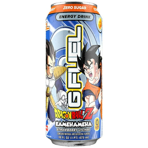 G Fuel Kamehameha Energy Drink Dragon Ball Z, 16 oz Can, 12pack