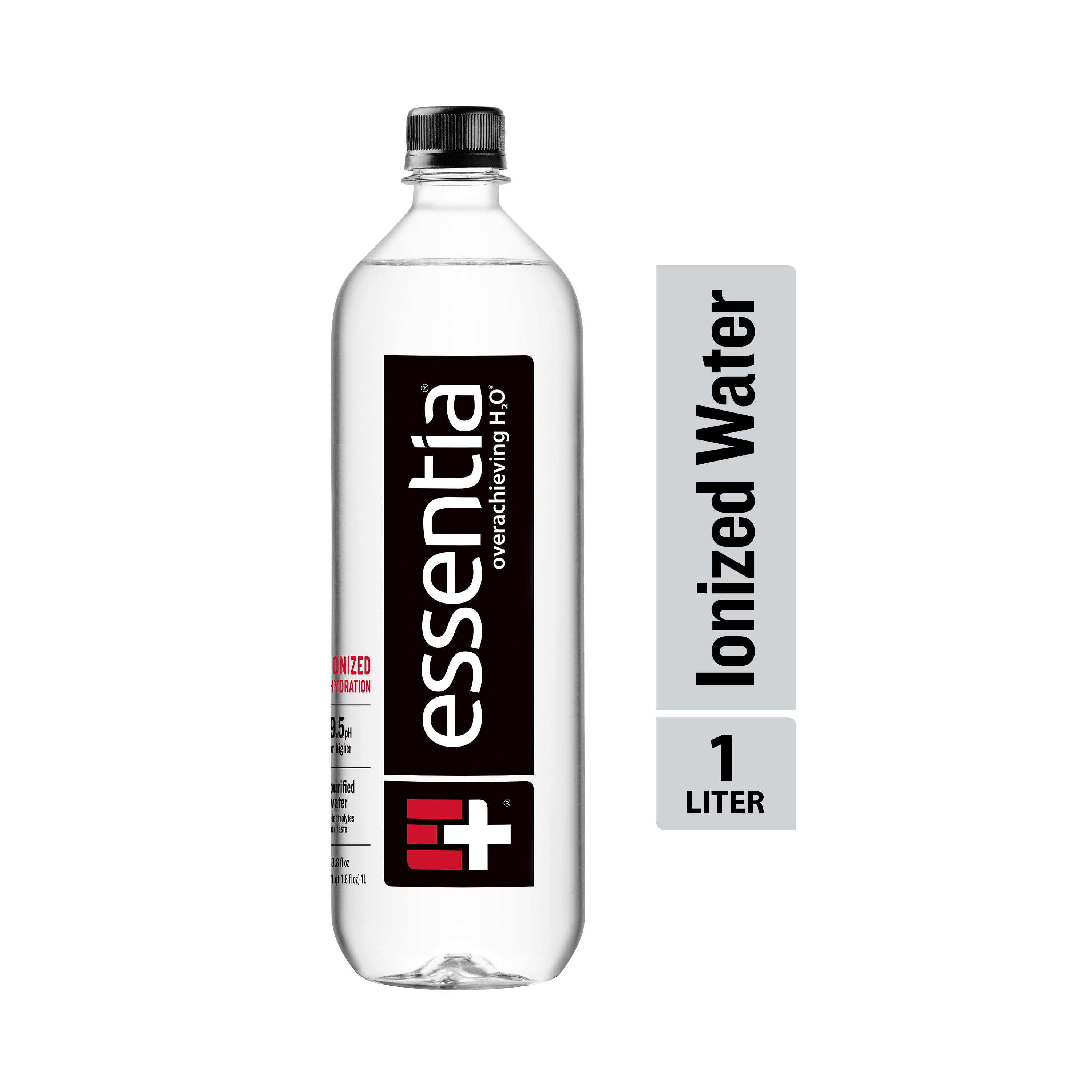Essentia Bottled Water, 1 Liter Bottle, Ionized Alkaline Water