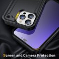 thumbnail image 3 of Hybrid Slim Case for iPhone 14 Pro Max 6.7inch Dual-Layer Soft Shockproof Case Hard PC Back Anti-Fingerprint Anti-Scratch Full Body Rugged Case,Red, 3 of 6
