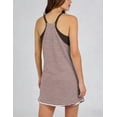 thumbnail image 5 of otnbgsr Women's Casual Summer Tennis Dress Sleeveless V Neck Athletic Mini Dress with Built-In Shorts Striped Vacation Outfit, 5 of 8