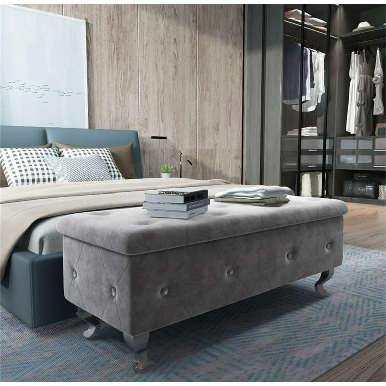 Walmart storage bench seat top