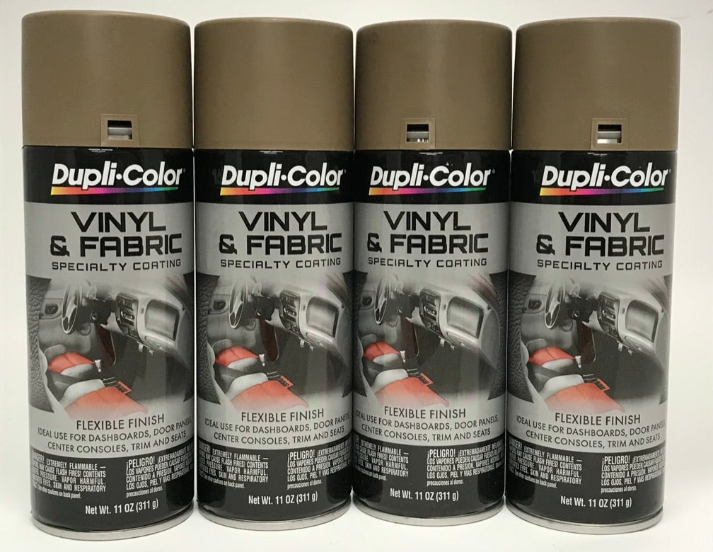 Duplicolor HVP113 - 4 Pack Vinyl & Fabric Spray Paint Medium Beige - 11 ...