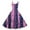 Purple Pink, variant on Valentines Dress for Women Sleeveless Midi Dress Round Neck A-Line Vintage Valentine Heart Print Party Dresses Purple Pink M