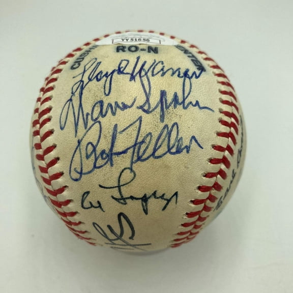 1970's HOF Multi Signed Baseball Lloyd Waner Freddie Lindstrom Musial JSA COA