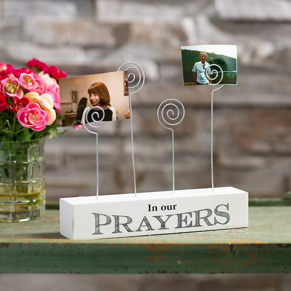 In Our Prayers Tabletop Photo Holder