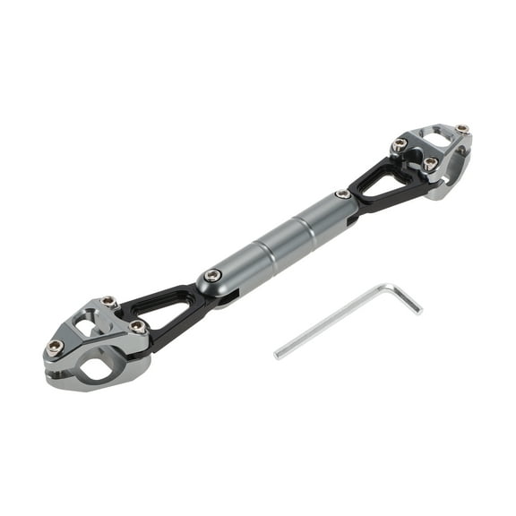 Unique Bargains 1 Pcs Motorcycle Cross Bar Adjustable Motorcycle Handlebar Extender Extension Motorcycle Balance Bar Reinforce Lever Aluminum Alloy Titanium Tone