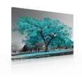 thumbnail image 1 of Cuadro Decorativo Moderno Arbol Turquesa Ideas Creativas Cuadro sublimado en tela, 1 of 2