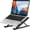 Black, variant on LS01 Pro Ergonomic Laptop Stand, Plastic Laptop Riser, Portable and Adjustable Notebook Computer Holder Compatible with 10-14" Laptops (White)