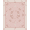 Pink, Pattern 1, variant on ODIKA 8'x10' Washable Area Rug Frame Border Dainty Polka Dot Cute Motif Wreath Centerpiece Playful for Living Room, Under Sectional, Family , Durable, Non-Slip