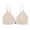 Beige, variant on qolati Women's Front Closure T-Shirt Bra Seamless Full-Coverages No Underwire Lightly Padded Bras Wireless Comfortable Breathable Push Up Everyday Bras