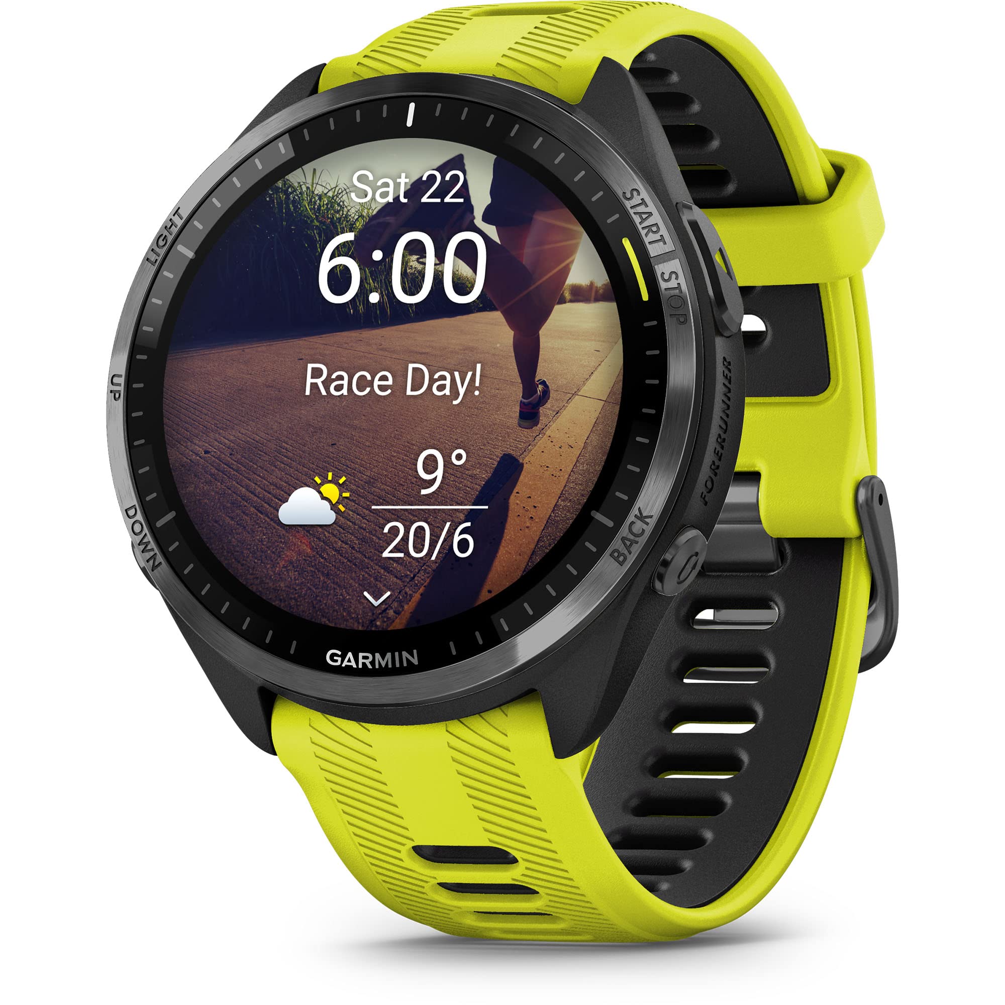 Garmin Forerunner® 965 Running Smartwatch, Colorful AMOLED Display, Training Metrics and Recovery Insights, Amp Yellow and Black - image 2 of 5