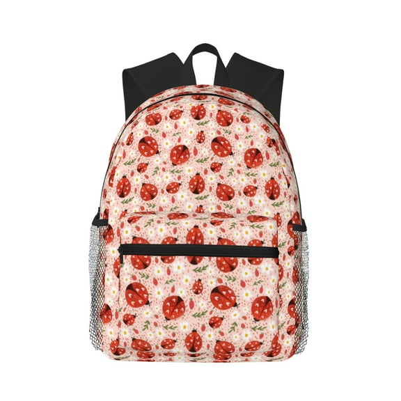 Easygdp Ladybugs With Heart Spots Casual Laptop Backpack, Backpack for School, Travel, Business