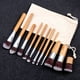 thumbnail image 2 of Juego de brochas de maquillaje de bambú de 11 piezas para base, polvo, corrector, sombra de ojos, rubor, kit de viaje, herramienta de belleza para brochas de sombra de ojos ER, 2 of 5
