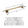 thumbnail image 6 of Amerock Mulholland Champagne Bronze 18 inch (457mm) Towel Bar, 6 of 8