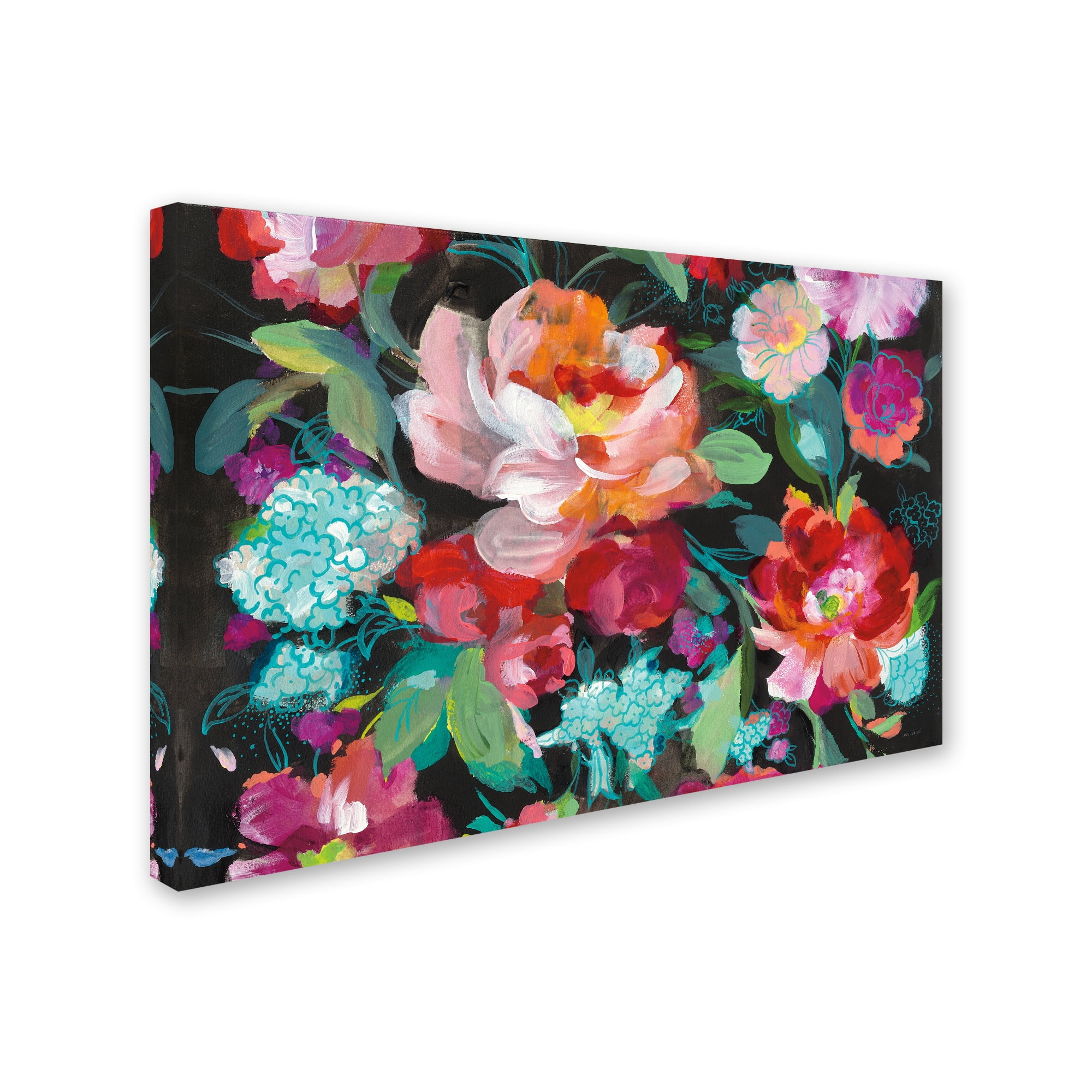 Trademark Fine Art 'Bright Floral Medley Crop' Canvas Art by Danhui Nai