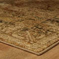 thumbnail image 5 of HomeRoots 510007 2 x 8 ft. Gold & Brown Oriental Power Loom Stain Resistant Runner Area Rug, 5 of 5